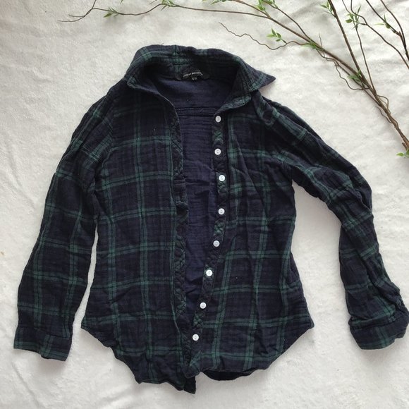 Plaid Button Up Top - Picture 1 of 3
